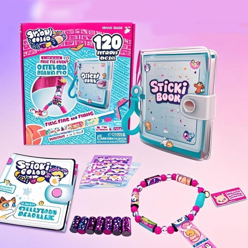 70/140Pcs﻿ Hot Sticker Creative Funny Stationery Stick Rolls Stickers Bracelet Colorful Birthday Present