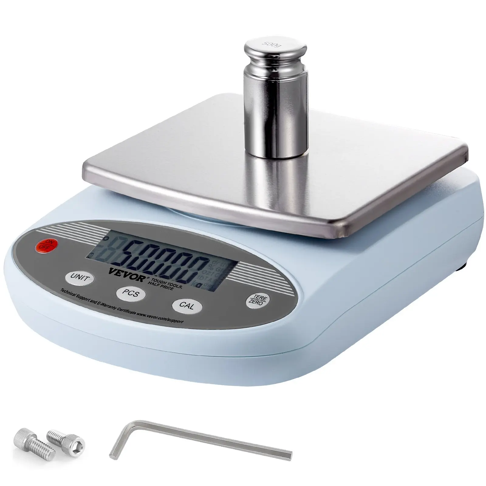 VEVOR Analytical Balance, 2000gx 0.01g Accuracy High Precision Lab Scale, 13 Units Conversion Electronic Scientific Laboratory Scale, LCD Display Digital Jewelry Weighing Scale for Lab, Jewelry