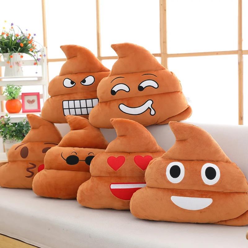 25-45CM Kawaii Cartoon Anime Toilet Expressions Stuffed Plush Toys Funny Poop Toys Pillow Children's Holiday GiftsHigh Quality & Durable, Perfect Gift for Kids & Adults