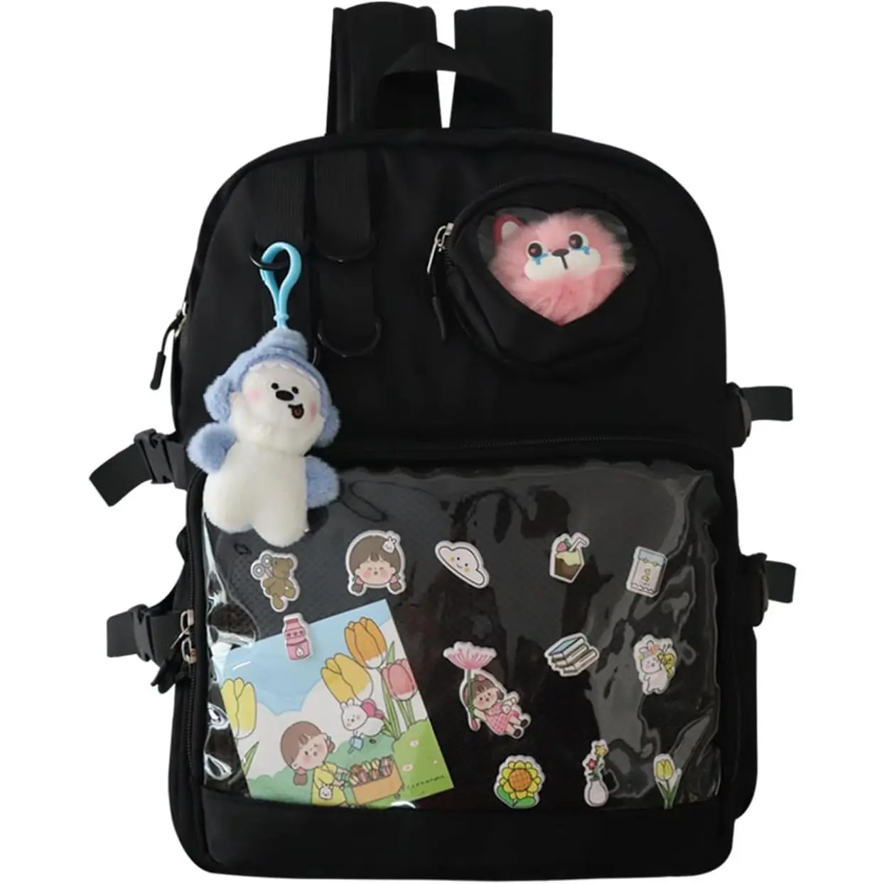 fits,all,glitter,vinyl,teacher,wardrobe,glock,shirt,camisas,frescas,coucou,intimates,Muppet,Christmas,Carol,Back-to-School Season Backpack for Men Travel Women Work Hiking Casual Daypack Backpacks Teens Girls Boys Kids BookBag,Anti Theft Carry On Clear Ba