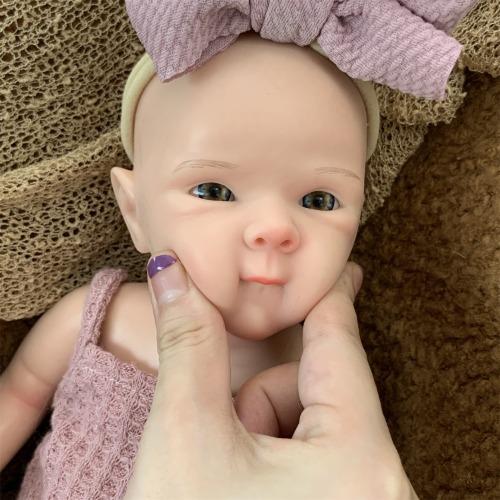 13inch/33cm Lovely Silicone Reborn Baby Doll Girl Bettie Can Open Mouth 3D Painting With Visible Veins Full Body Soft Solid Silicone Perfect As a Gift 13inch/33cm Lovely Silicone Reborn Baby Doll Girl Bettie Can Open Mouth 3D Painting With Visible Veins Full Body Soft Solid Silicone Perfect As a Gift