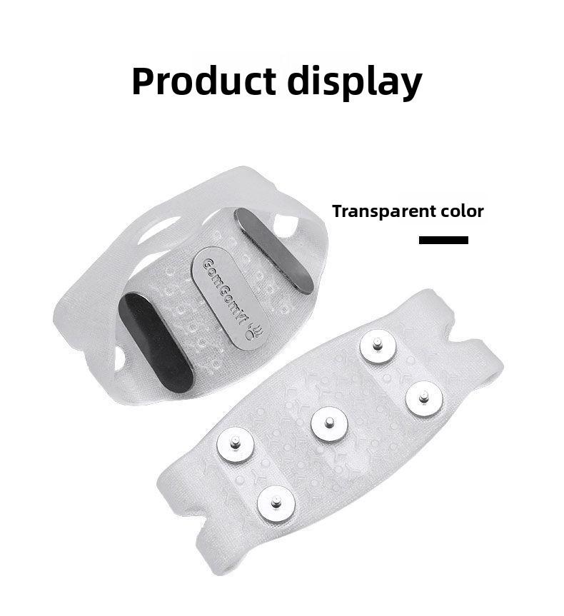 Easy Step 5 & 7 Tooth Snow Crampons Simple Anti Fall Spikes for Seniors and Daily Use