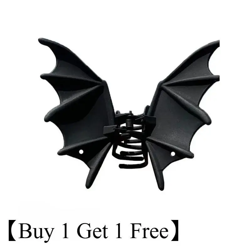 Edgy Bat Hair Claws for Women -2 Pack Gothic Punk Hair Clips, Statement Hair Accessories for Halloween & Daily Outfits