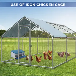 GAOMON Heavy Duty Metal Chicken Nesting Box with 3 Holes and Removable Tray – Easy Egg Collection & Cleaning, Durable Poultry Coop Laying Box for Backyard, Farm, Hen Care