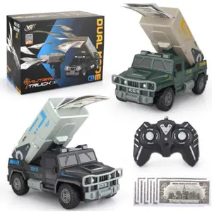 2.4G Remote Control Money Spraying Car and Money Spraying Gun Set, Pure Toy Version, Dual Play with Car and Gun, One-Click Money Spraying