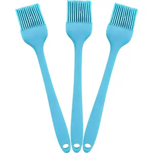Blue Silicone Pastry Basting Brush - Food Grade BPA Free, Heat Resistant Up to 660°F/315°C, Dishwasher Safe Cooking Brush for Baking, BBQ, Grilling, Sauce,Butter,Cake & Bread