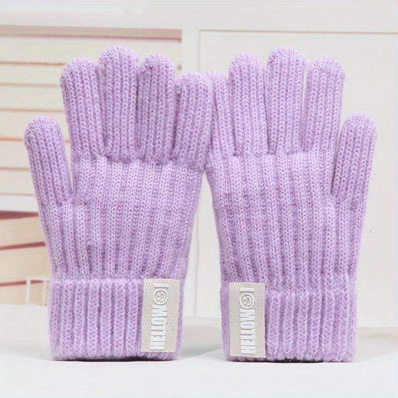 1 Pair ' Winter Gloves Thermal Plush Knit Fingerless Gloves with Flip-Top Wrist Closure - Cold-Proof Hand Warmers for Boys & Girls 4-8 Years,1 Skiing, Play (Multi-Color Options: Beige, Grey, Navy, Black), Winter Onesie, Childrens Winter Hat, Snow Play, Gi