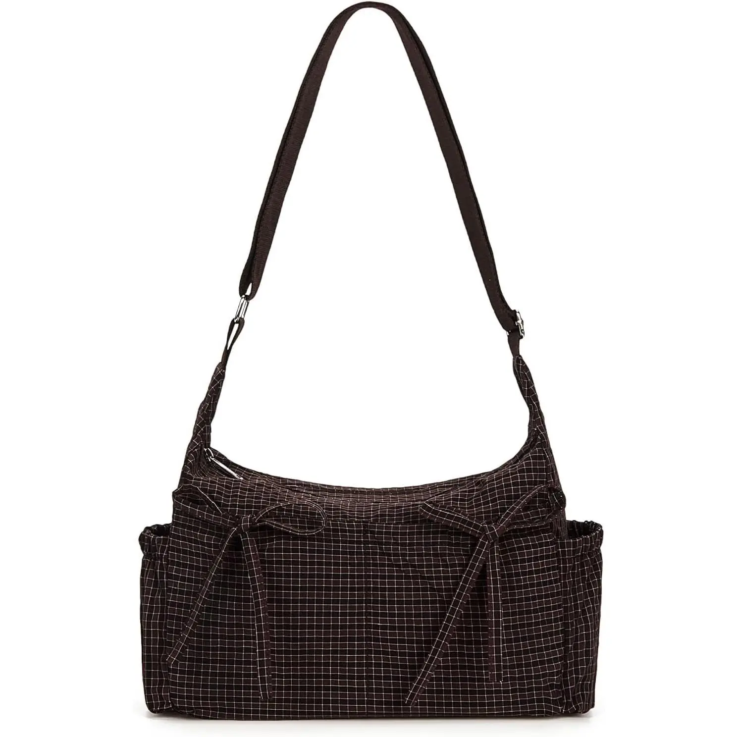 Bags For Women Bow Crossbody Bag Soft Messenger Purse Zipper Handbag Adjustable  Straps
