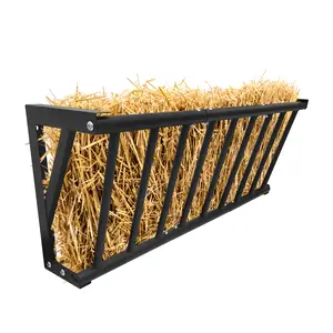 27"/40"/63" Wall Mount Hay Feeder for Horses, Heavy Duty Corner Hanging Manger for Goats, Sheep, Cattle –Indoor & Outdoor Use