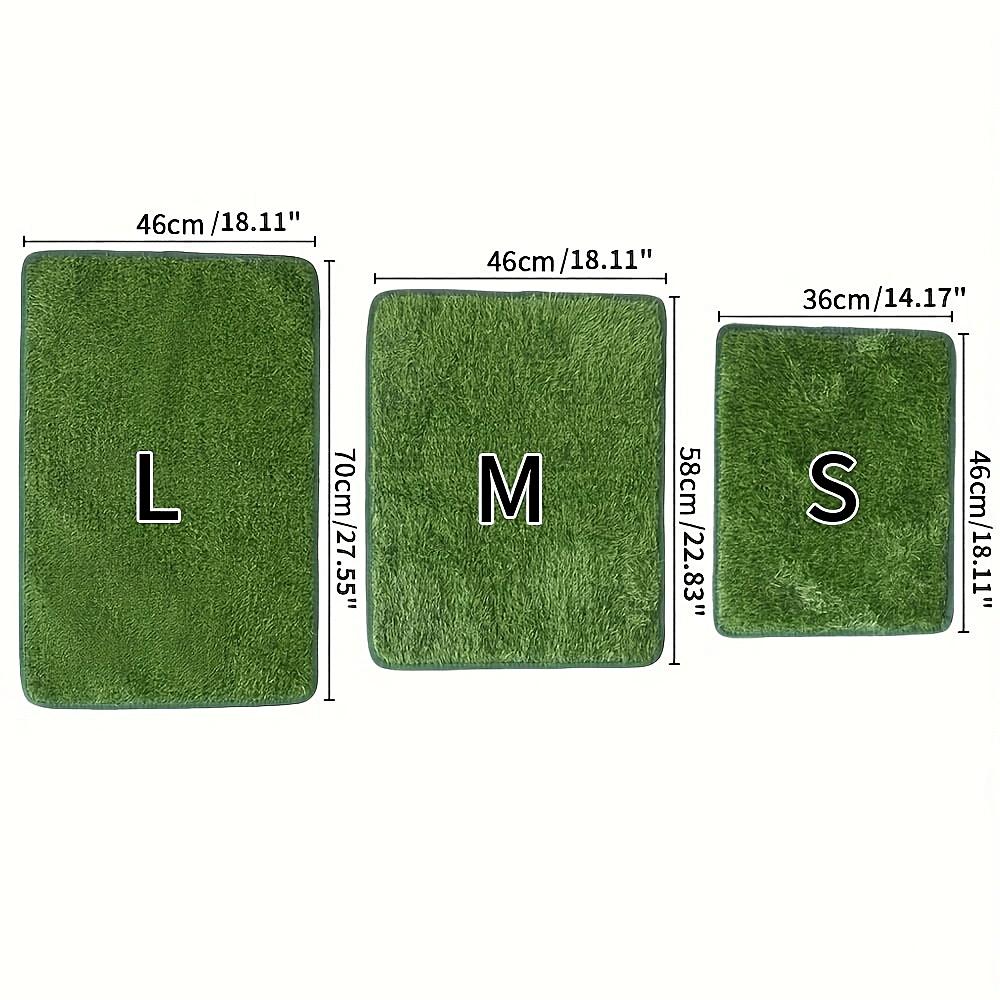Odor-Control Dog Grass Mat, Reusable Washable Artificial Lawn with Non-Slip Backing, Supports Indoor/Outdoor Potty Training for Puppies & Small to Medium Dogs