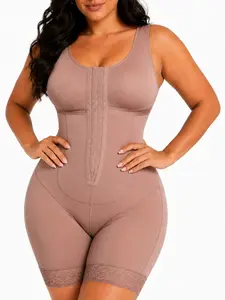 1 Count Colombian Hourglass Full Body Shapewear with Bra, Fajas, Body Shaper Jumpsuit, Tummy Control and Butt Lifter Bodysuit, High Compression Shapewear Adjustable Hook & Eye for Women Everyday Wear,Suitable For Training Or Sports