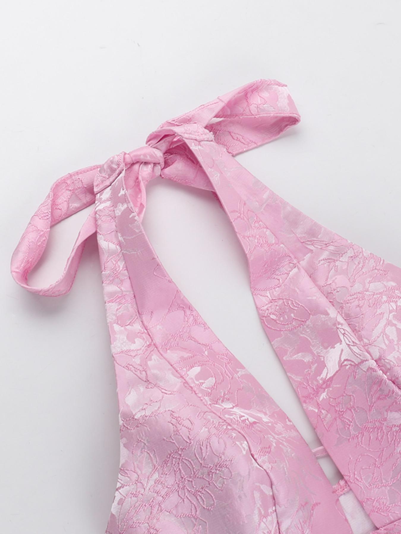 Women's   Bow Decor Tank  Dress, Elegant Fashion Casual  Short Dress for Daily Outdoor Wear, Women Dress for Summer