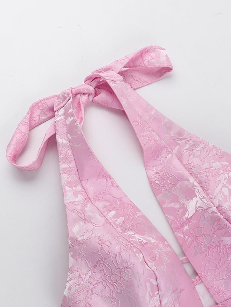 Women's   Bow Decor Tank  Dress, Elegant Fashion Casual  Short Dress for Daily Outdoor Wear, Women Dress for Summer