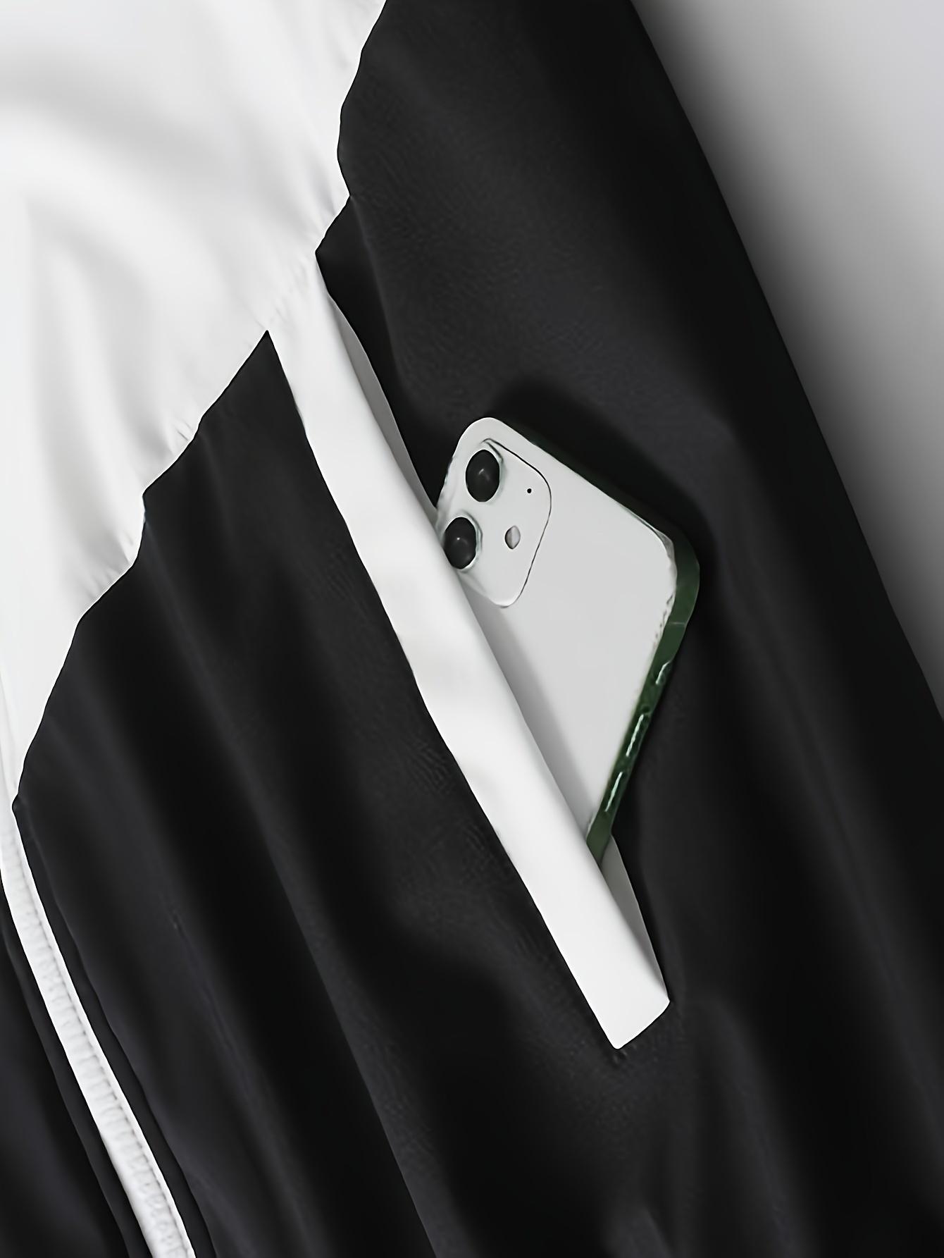 Men's windproof sports suit, jacket and pants, fitness wear, sports set