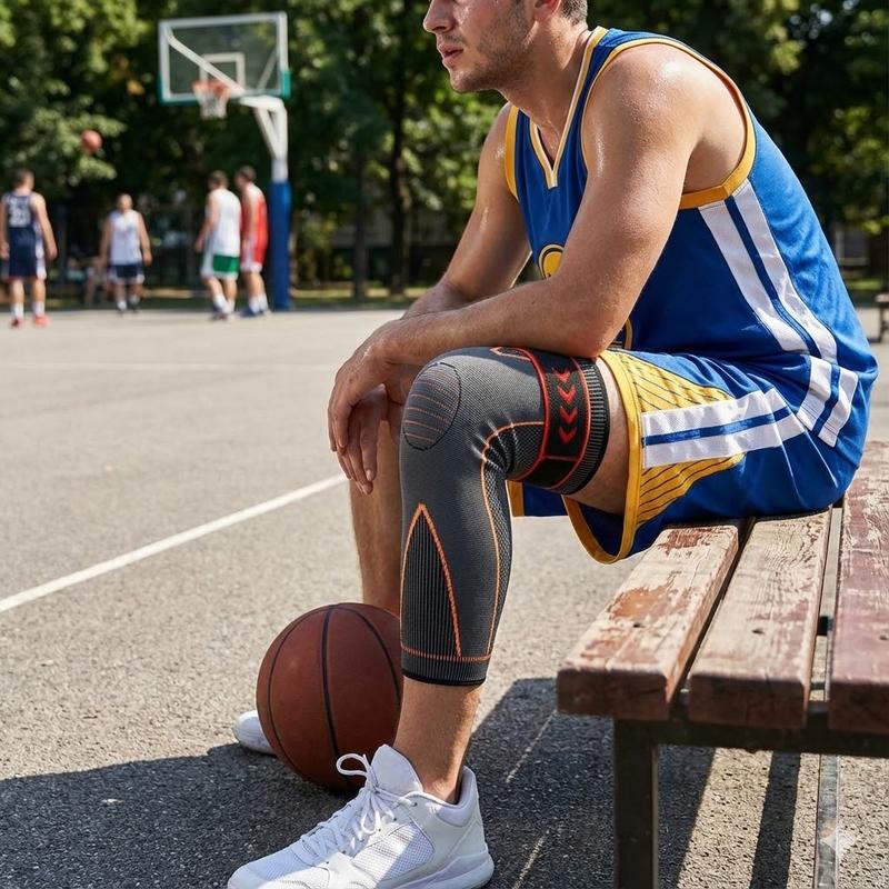 【Valentine's Day】Full Leg Sleeves Long Compression Leg Sleeve Knee Sleeves Protect Leg, for Man Women Basketball, Arthritis Cycling Sport Football, Reduce Varicose Veins and Swelling of Legs