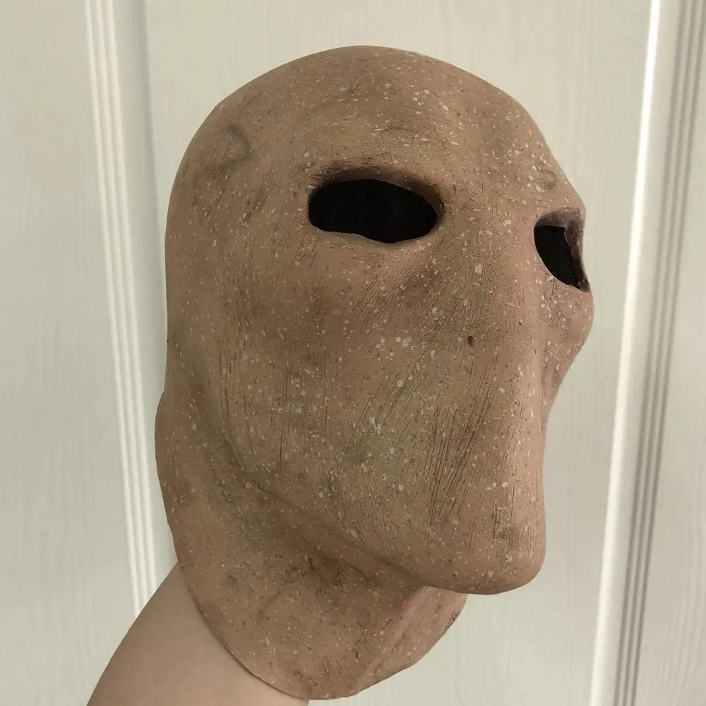 Unisex Latex Slenderman Mask - Faceless Horror Alien Skull Helmet, Halloween Carnival Cosplay Costume Prop (Toys & Hobbies Classic Novelty Toy Accessory)