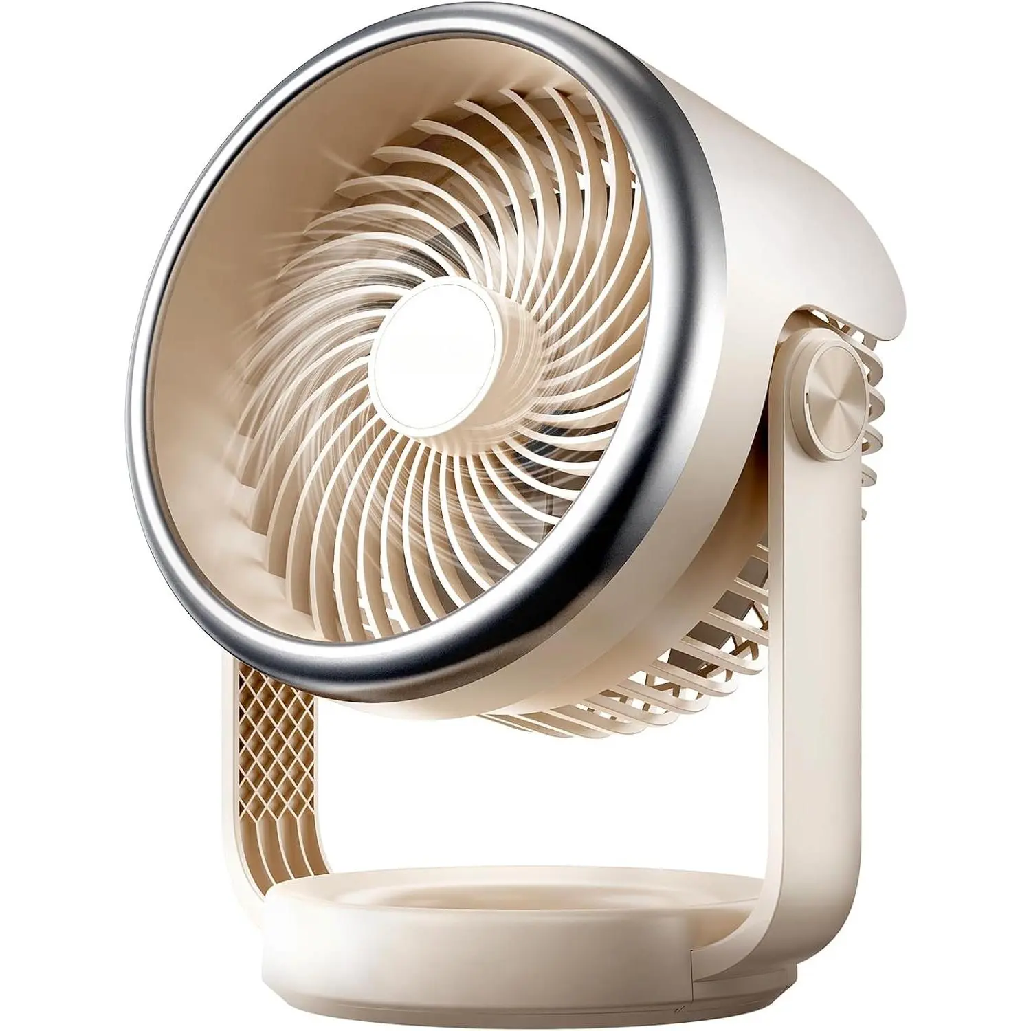 Desk Fan, 10 inch Air Circulator Quiet Operating Fan for Bedroom, 70ft  Airflow, Portable Fan  Operated with USB (White)