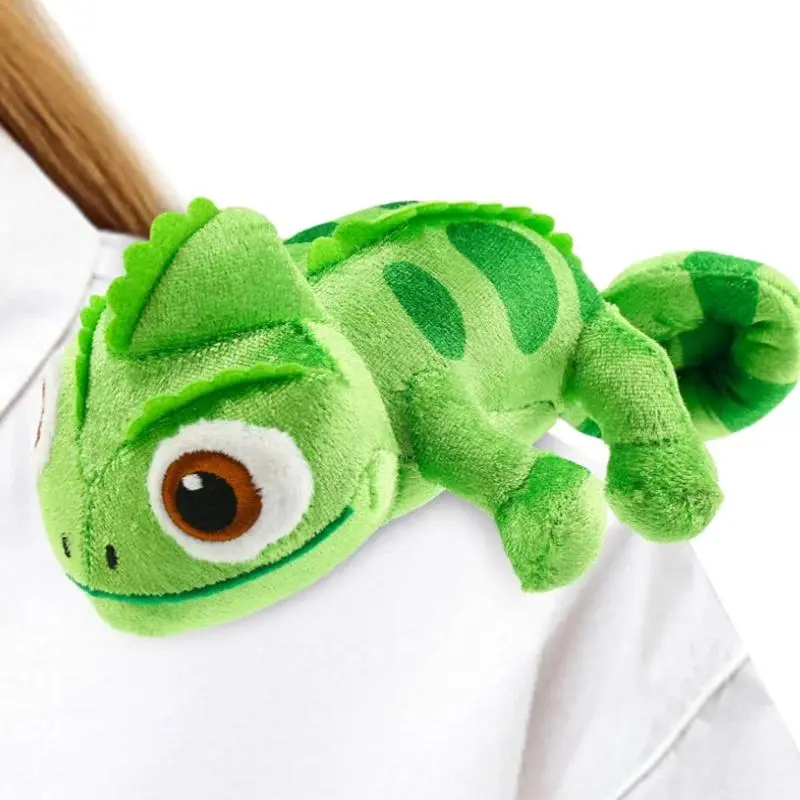15CM Pascal Rapunzel Chameleon Plush Doll Toy Pascal Stuffed Animals Pascal Rapunzel Shoulder Plush Doll Toys Kid Christmas Gift