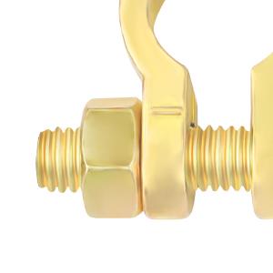 2PCS Positive & Negative Battery Terminal Connectors,Brass Battery Cable Ends for Automotive Replacement Battery Terminals & Ends,Universal Battery Clamps for Truck Boat Car
