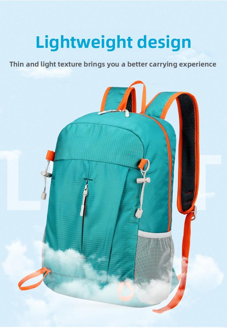 Sports Backpack Lightweight Travel Portable Folding Bag Men and Women Outdoor Mountaineering Bag Hiking Waterproof Backpack