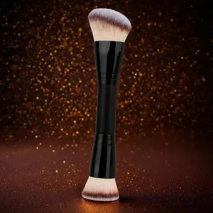 Double-Ended Portable Multi-Purpose Foundation and Contouring Brush