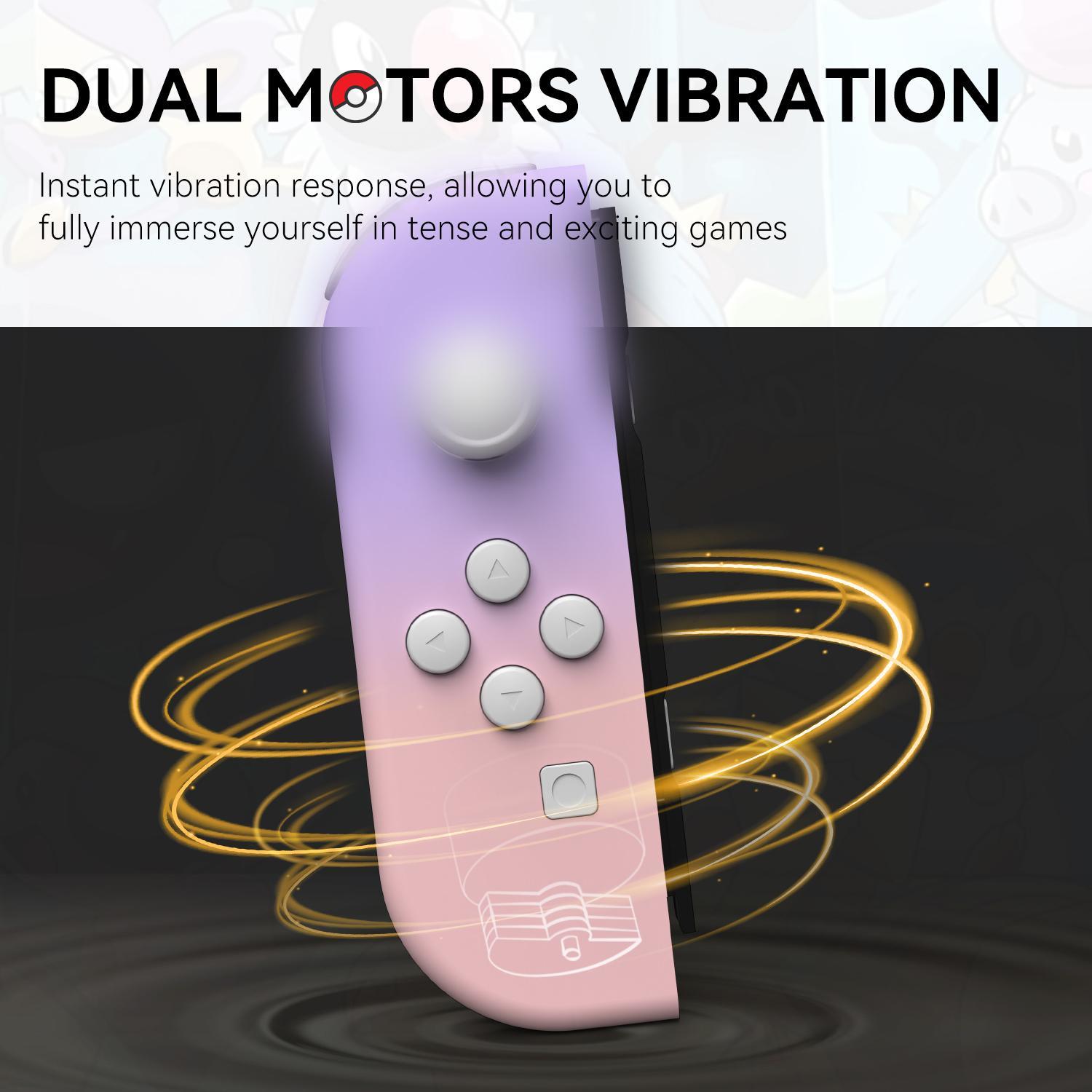 Wireless Controller, 1 Pair 6-Axis Gyro Handheld Gamepad for Switch OLED/Lite, Console Accessories