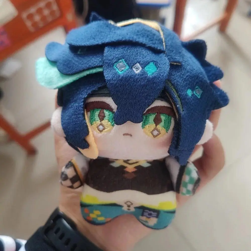 10cm Cute Cosplay Animal Game Genshin Impact Kinich Plush Toys Keychain Character Turnfire Hunt Figures Bag Pendant Plushie Doll