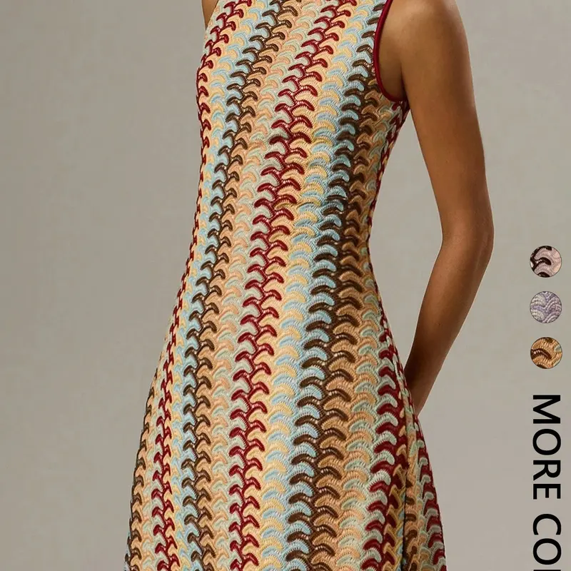 Women's Vintage Geometric Print Sleeveless Tank Dress, Casual Beach Sundress, Slim Fit Waist Empire Hem Cocktail Mini Skirt, Retro Style Summer, Casual Boho Chic, Casual Boho Bohemian, Casual Boho Fashion, Chic, Boho Sundresses, Boho Summer Holiday