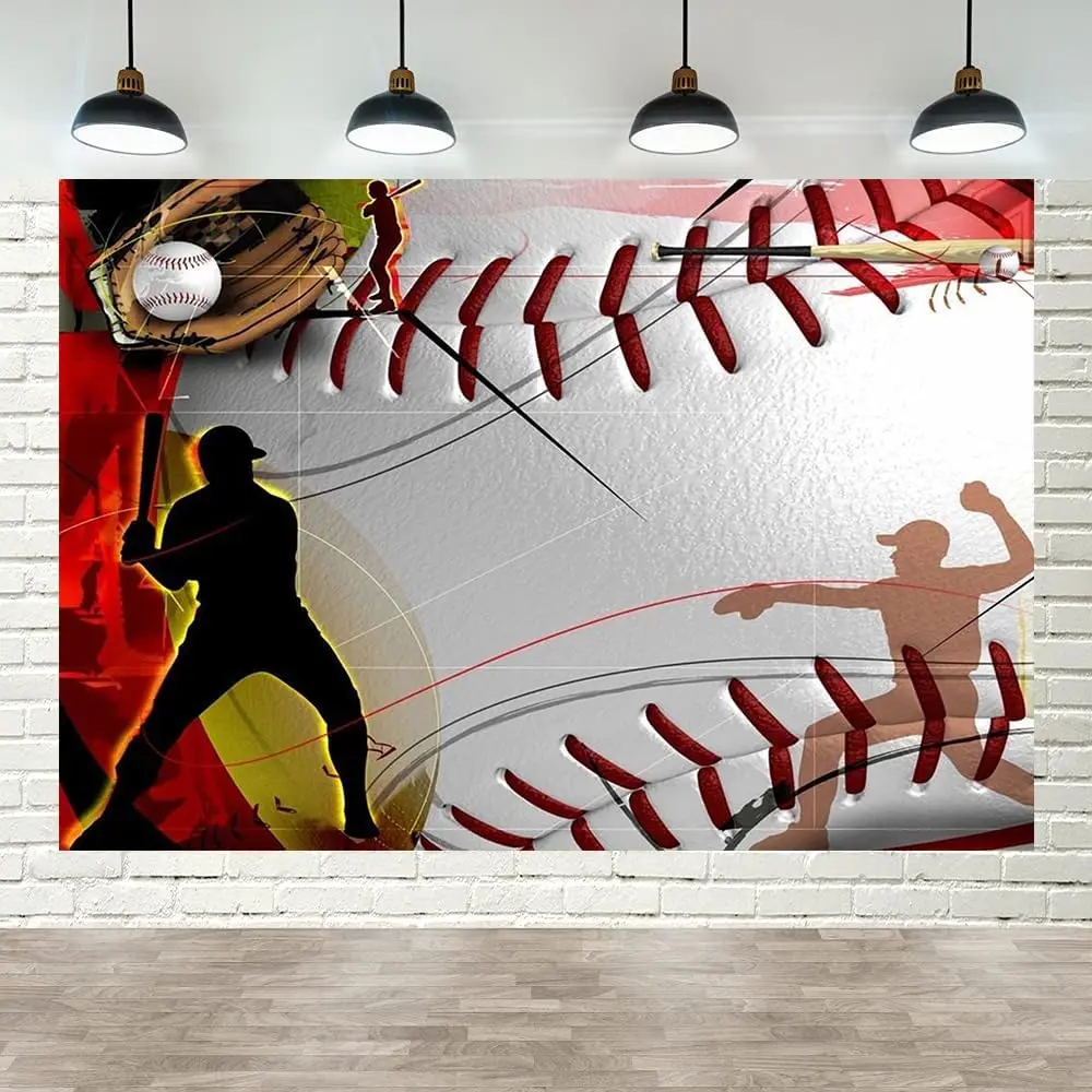 Baseball Backdrop Birthday Team Celebration Background 5x3ft