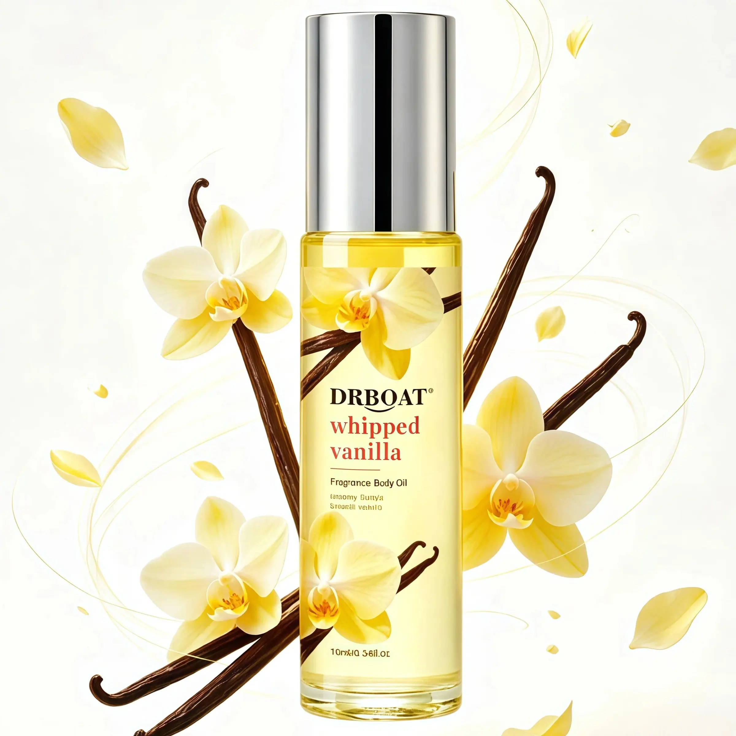 Whipped Vanilla Pheromone Oil - Rich 10ml Roll-On Perfume Oil，vanilla Fruit Decadent Eau De Toilette，unctuous Fragrance Body Oil, For Daily Use, Convenient for Travel.