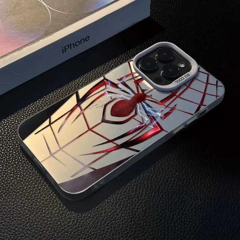 Silicone Case Anti-impact Silicone Shockproof Spider for Compatible iPhone 17 ProMax / 16 ProMax / 15 ProMax / 14 ProMax / 13 ProMax / 12 ProMax / 11 ProMax; iPhone 17AIR