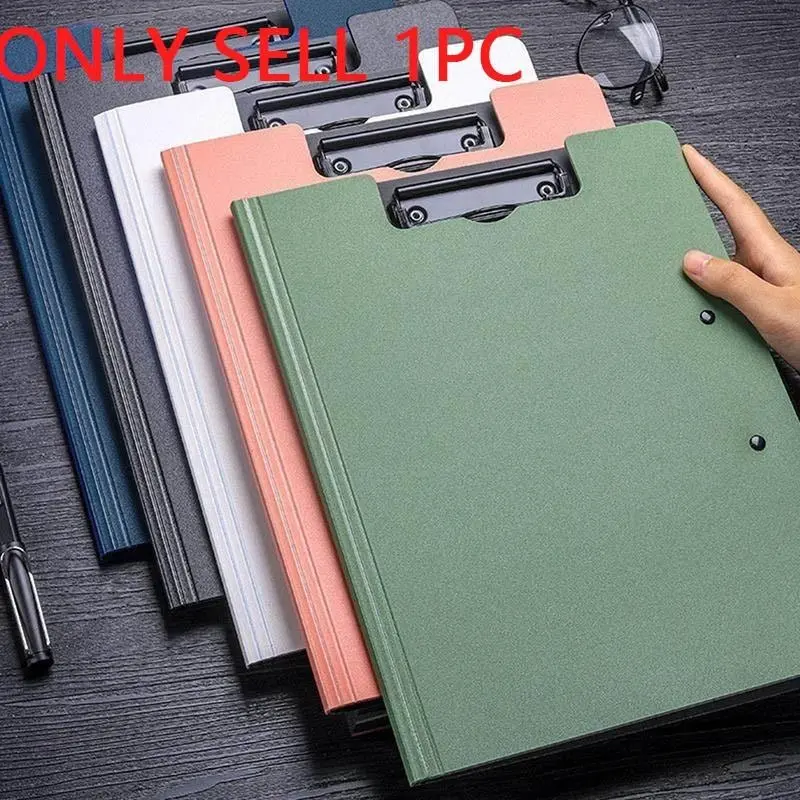 A4 File Folder, 1 Count Multi-purpose File Clipboard, Memo Clipboard with Storage, Double Clip Test Paper Storage Organizer, Document Organizer, Paperwork Organizer, Paper Organizers, School Supplies, Office Accessories, Office Supplies
