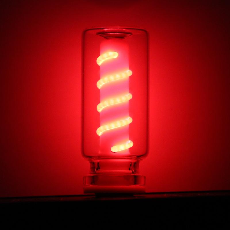 1 USB small night light touch color LED night light in the car ambient light Edison bulb incandescent ceramic light transparent touch bedside sleeping light portable multi-color LED ambient light that lights up