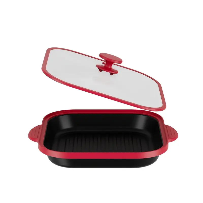 1 Microwave Frying Pan with Lid Crisper Tray, Non-Stick Microwave Cookware for Stir-Frying Frying Baking Heating, Glass Lid Microwave Oven Cooking Utensils for Kitchen Cooking Tools
