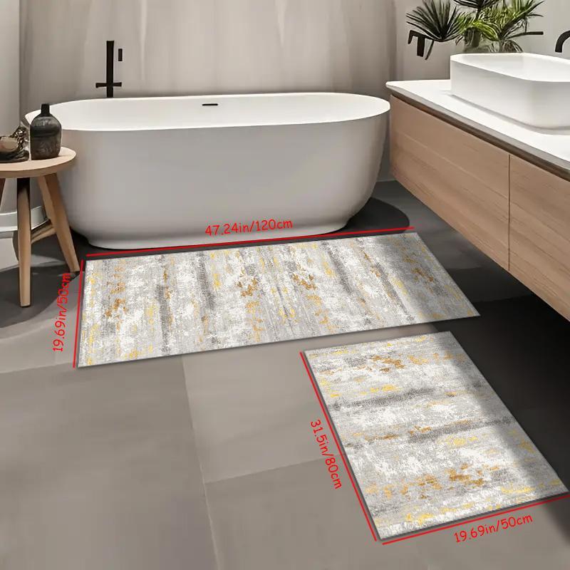 Kitchen Mat Set 2pcs/3pcs, Daily Home Use Kitchen Rug Set, Spring Household Kitchen Mats, Non-Slip Soft Carpet, Durable Fashion Door Mat Decor, Home Decor Rugs, Kitchen Rugs Sets, Farmhouse Kitchen Rugs