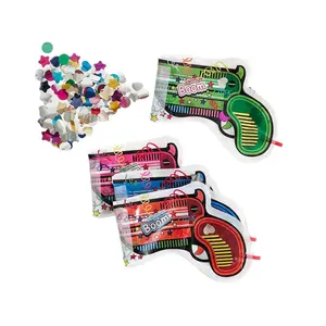 20-Piece Automatic Inflatable Gun Firecracker Set, Party Confetti Launcher, Wedding Birthday New Year Decorations, Unisex Mixed Colors
