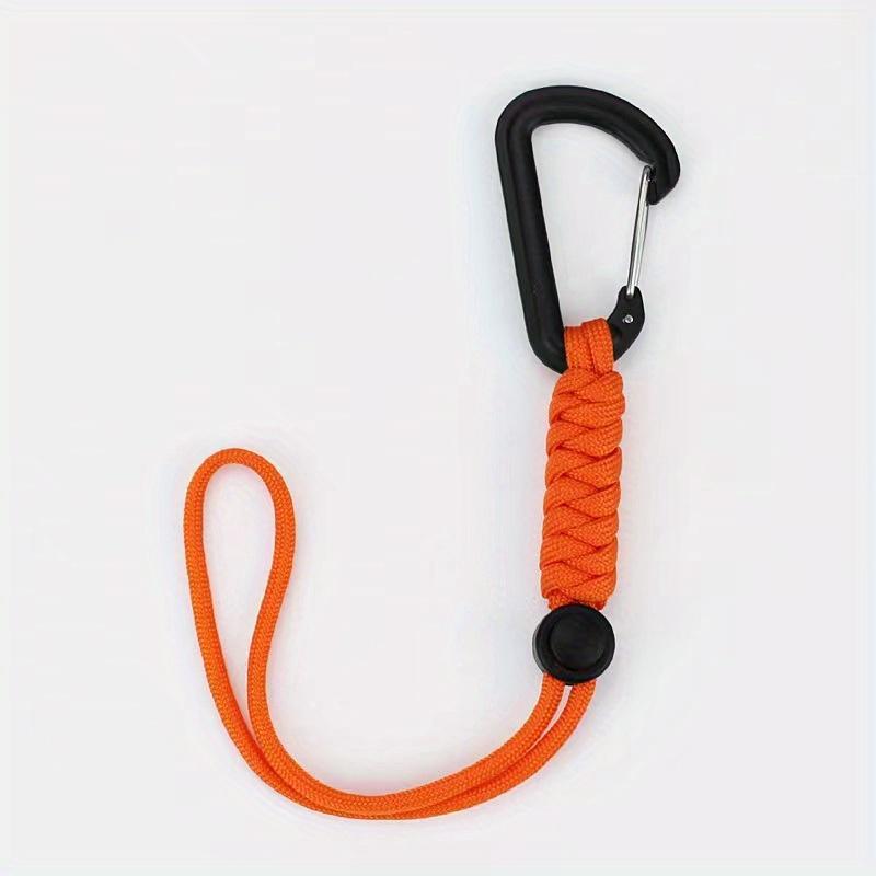 1/2/3counts Paracord Keychain, Anti-lost Rope, Backpack Anti-lost Rope, Outdoor Emergency Key Rope, Hook Carabiner For Leash, Sports & Outdoor Accessories