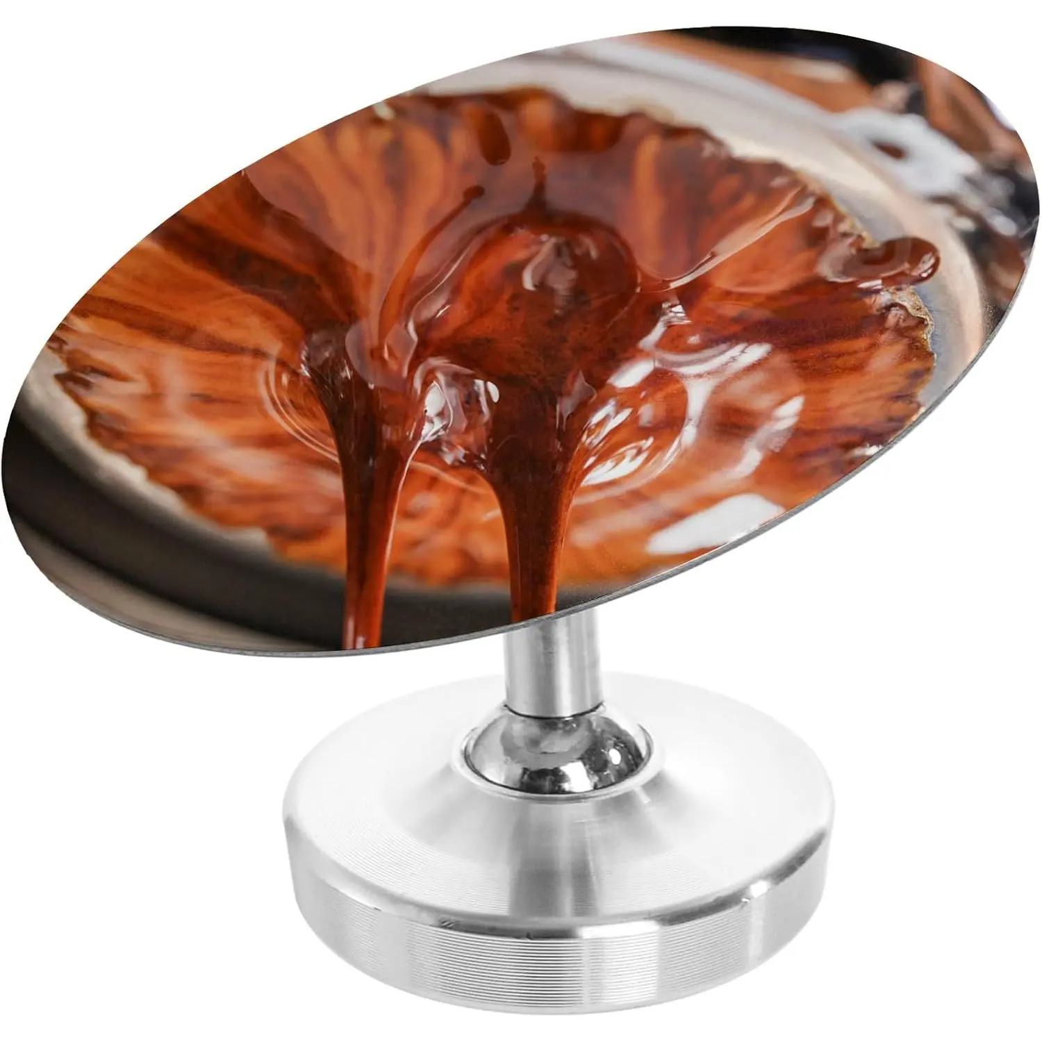 65mm Ball Head Espresso Shot Mirror for Bottomless Portafilters, Stainless Steel Coffee Extraction Reflective Mirror Surface with Adjustable Base, Barista Tool Espresso Machine Accessory, Tools And Gadgets