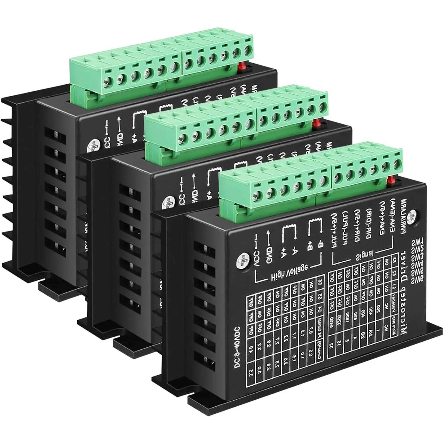 3 PCS TB6600 Stepper Motor Driver 5A 9-40V Nema 17 Single Axis Hybrid CNC Controller