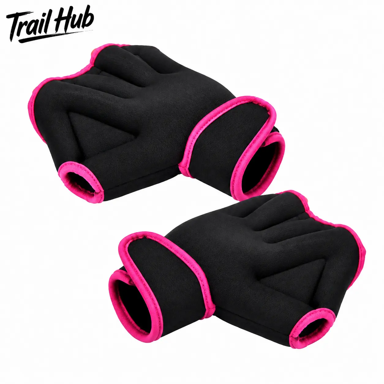 Ergonomic Unisex PU Webbing Swimming Gloves - Flexible Fins, Lightweight, Quick-Drying, Non-Slip Grip, Enhanced Propulsion, Anatomical Fit, Multi-Size for Snorkeling, Scuba Diving