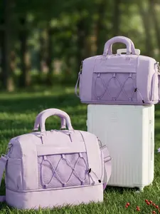 Unisex Duffel/weekender Bag, Expandable Fitness Travel Backpack, Dry/wet Separation, Four Colors Available, All-Season Use