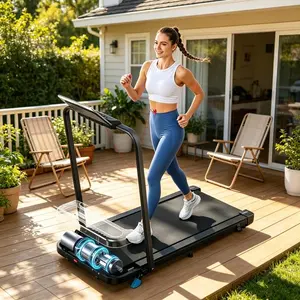 Foldable Incline Under Desk Treadmill, 350LBS Capacity Ultra-Quiet 3.0HP Walking Pad, Auto-Alignment Running Belt, 4 Smart Control Modes, 5-Layer Shock-Absorbing Deck, Portable Wheeled Treadmill with APP Sync for Home & Office Jogging Running