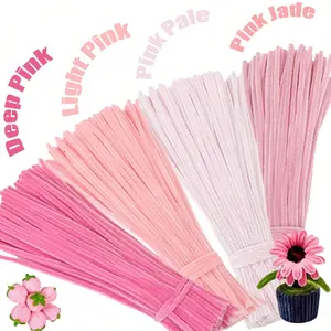 DIY Craft Kit, Blue Fuzzy Twirly Sticks Bundle, Wedding Bouquet, Birthday Party Decor, Creative Handmade Accessories