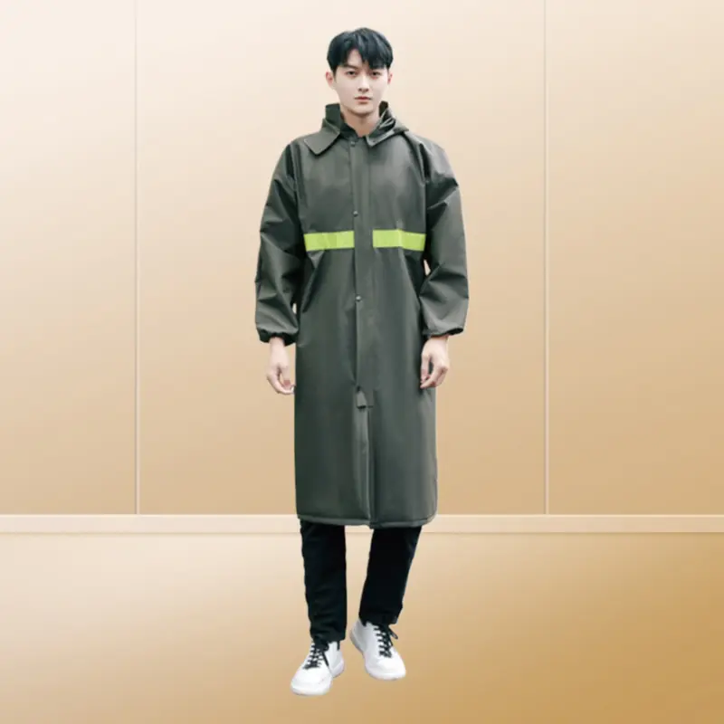Oxford Fabric Full Body One-Piece Raincoat Heavy Rainproof For Adults Outdoor E-Bike Motorcycle Riding