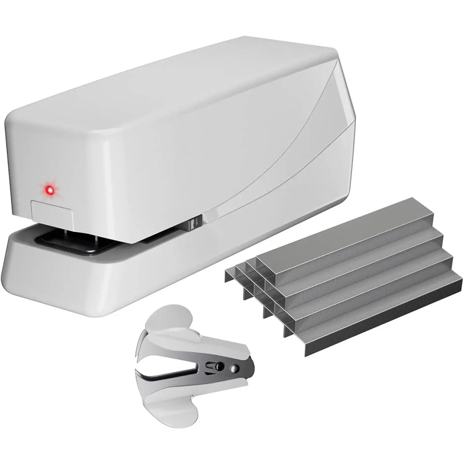 Electric Stapler, Automatic Stapler, Heavy Duty,25 Sheet, Store 210 ,Includes 2000  and 1 Staple Remover. Electric Desktop AC or   for /Office Use