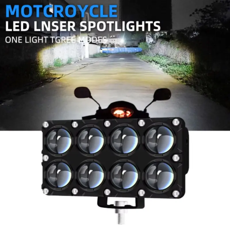 10 Lens Led Work Spotlight Driving Fog Light Car Headlight Lens High Low Beam Strobe DRL 12V 24V Car off-road use