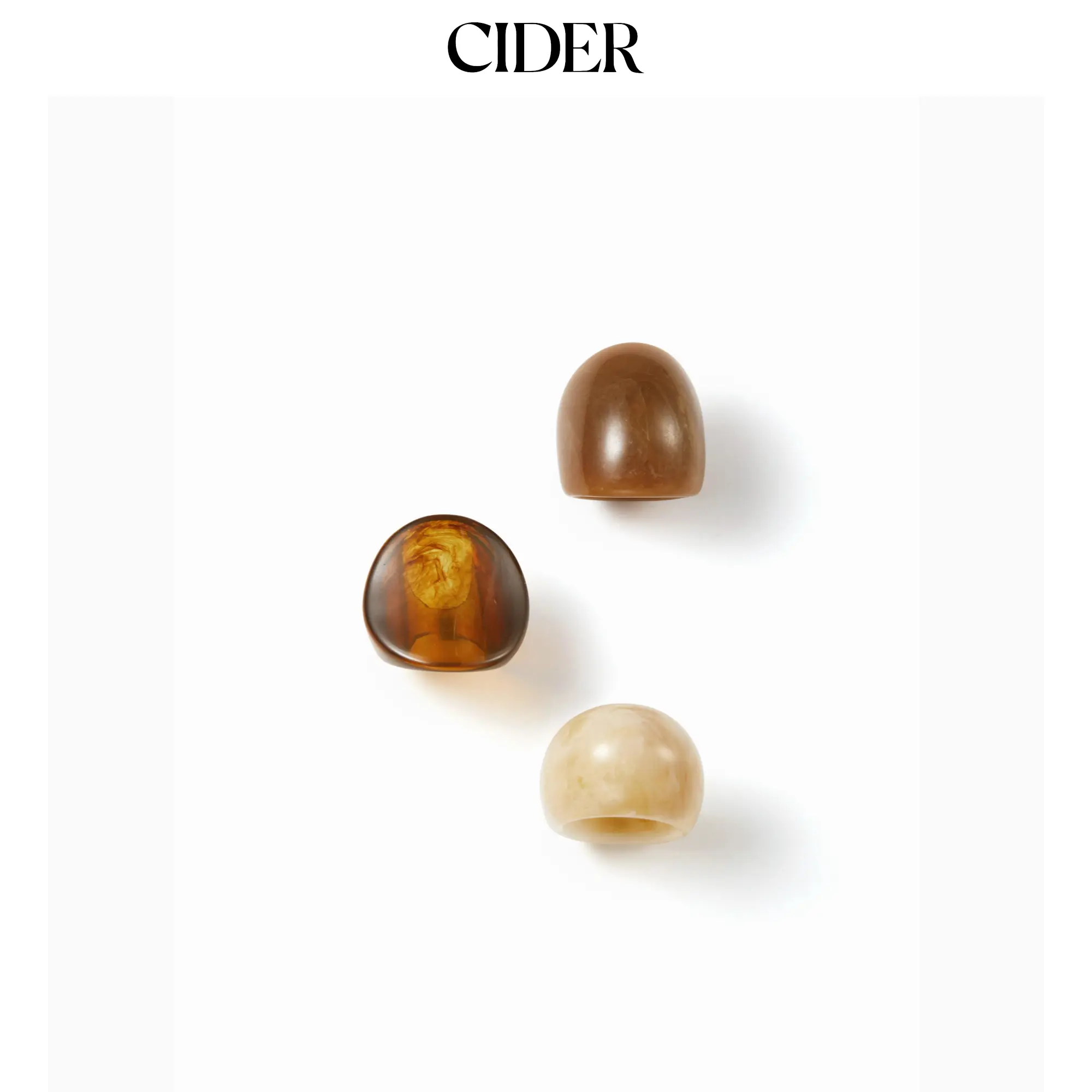 Cider 3 PCS RESIN RING SET