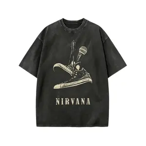 Nirvana Tee, Vintage Band Tee, 90s Rock Music Shirt, Grunge Shirt, Distressed Oversized Unisex Tee, Alternative Gift for Music Fans