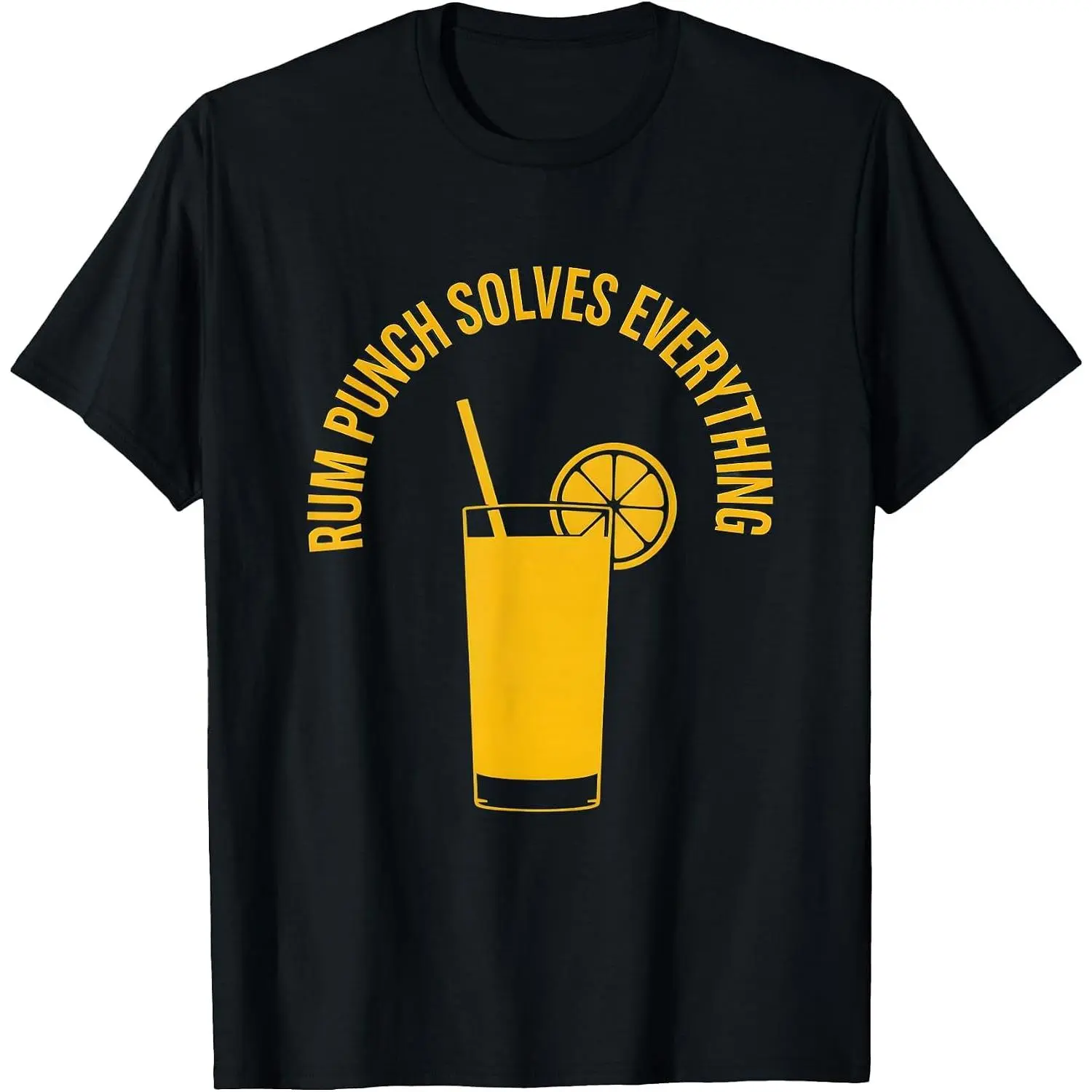 Rum Punch Solves Everything Jamaica Design T-Shirt