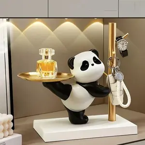 [Fathers Day Gift]Ideal for Jewelry Storage and Bedroom Decor,Cute Giant Panda Figurine , Kawaii Desk Decor for Home & Office ,Aesthetic Room Decor Aesthetic Birthday Gift